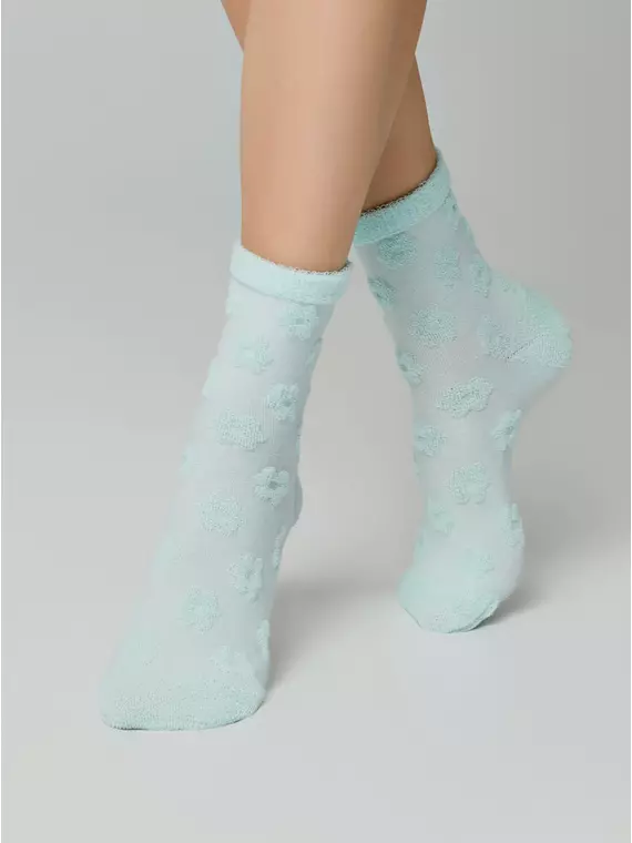 Махровые женские носки из хлопка conte comfort 548 бледно-бирюзовый, 23С-17СП, 38-39 (25), CONTE ELEGANT,  - 2
