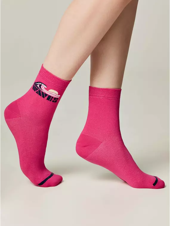 Носки женские хлопковые esli classic 531 фуксия, 21С-69СПЕ, 38-39 (25), ESLI,  - 3