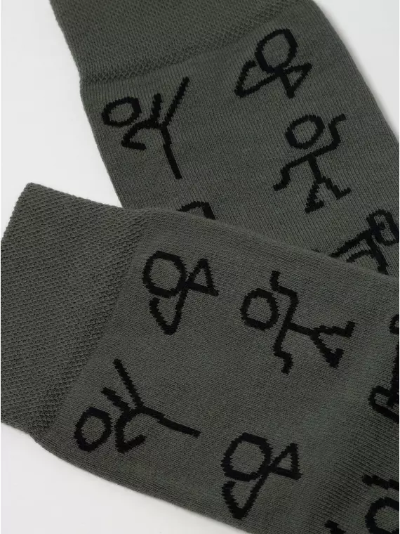 Хлопковые мужские носки diwari happy с рисунками 188 хаки, 17С-151СП, 44-45 (29), DIWARI,  - 2