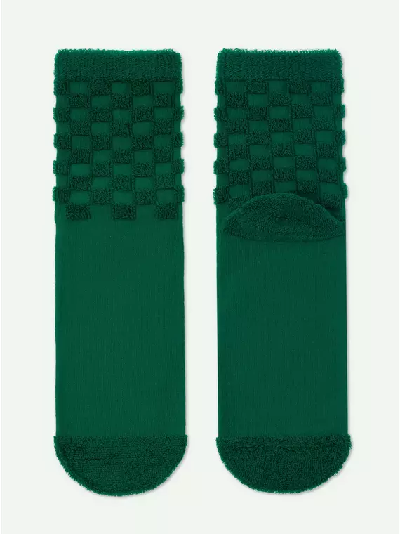 Махровые женские носки из хлопка comfort 550 зеленый, 23С-17СП, 36-37 (23), CONTE ELEGANT,  - 8