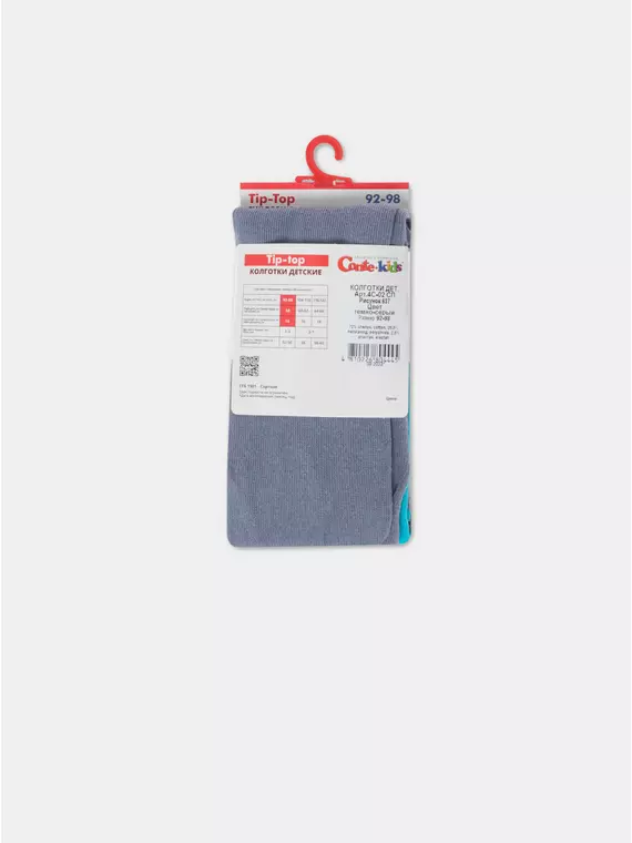 Колготки детские tip-top 637 темно-серый, 4С-02СП, 104-110 (16), CONTE-KIDS,  - 6