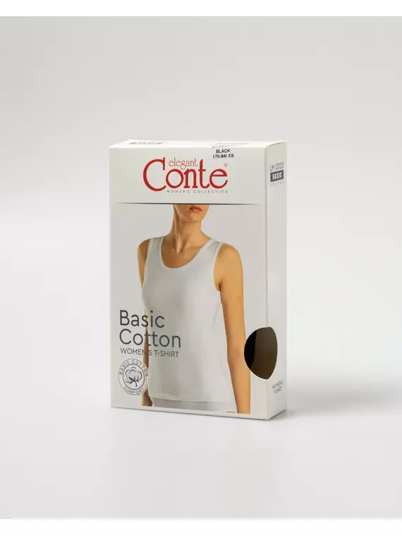 Майка женская conte basic collection lm 2020 black, 20С-1060ТСП, 170-92/M, CONTE ELEGANT,  - 6