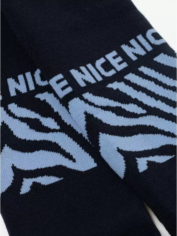 Колготки детские sof-tiki (махровые внутри) с рисунками 664 темно-синий, 7С-38СП, 140-146 (22), CONTE-KIDS,  - 4