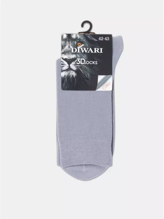 Носки мужские классические diwari 3dsocks 000 серый, 23С-121СП, 44-45 (29), DIWARI,  - 4