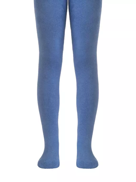 Детские махровые колготки sof-tiki (махровые внутри) однотонные 000 светлый джинс, 7С-38СП, 80-86 (14), CONTE-KIDS,  - 1