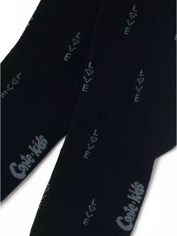 Теплые махровые детские колготки sof-tiki (махровые внутри) 663 темно-синий, 7С-38СП, 116-122 (18), CONTE-KIDS,  - 2