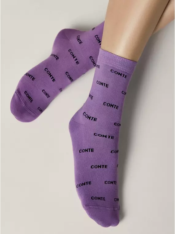 Носки женские хлопковые classic 528 сиреневый, 15С-15СП, 36-37 (23), CONTE ELEGANT,  - 2