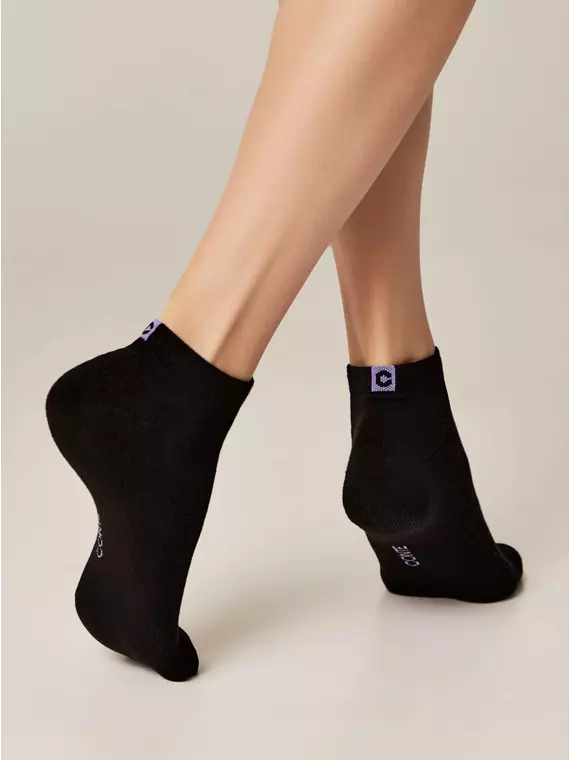 Носки женские хлопковые active (короткие, махр. стопа) 571 черный, 16С-92СП, 36-38 (23-25), CONTE ELEGANT,  - 2