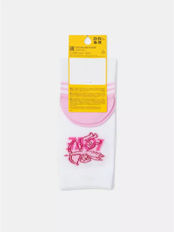 Носки женские хлопковые esli 579 белый, 23С-138СПЕ, 36-39 (23-25), ESLI,  - 9
