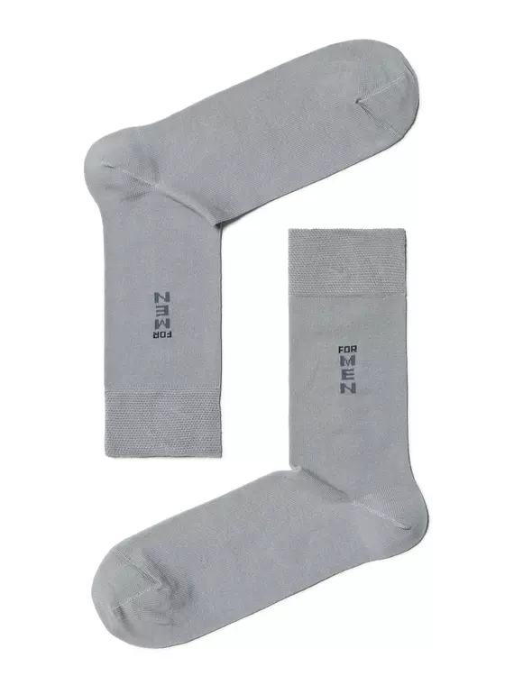 Носки мужские (средней длины) classic 2122 брестские 001 св.серый, 14С2122-Д38, 40-41 (25), БРЕСТСКИЕ,  - 1