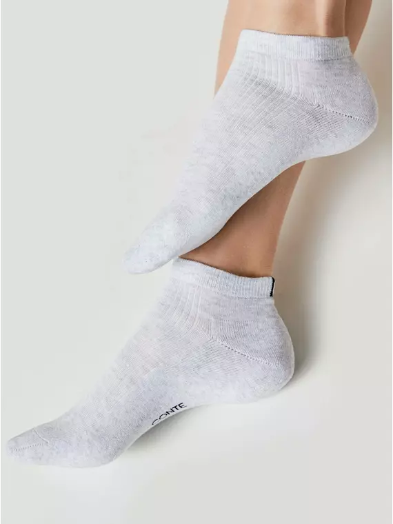 Носки женские хлопковые active (короткие, махр. стопа) 571 светло-серый, 16С-92СП, 36-38 (23-25), CONTE ELEGANT,  - 3