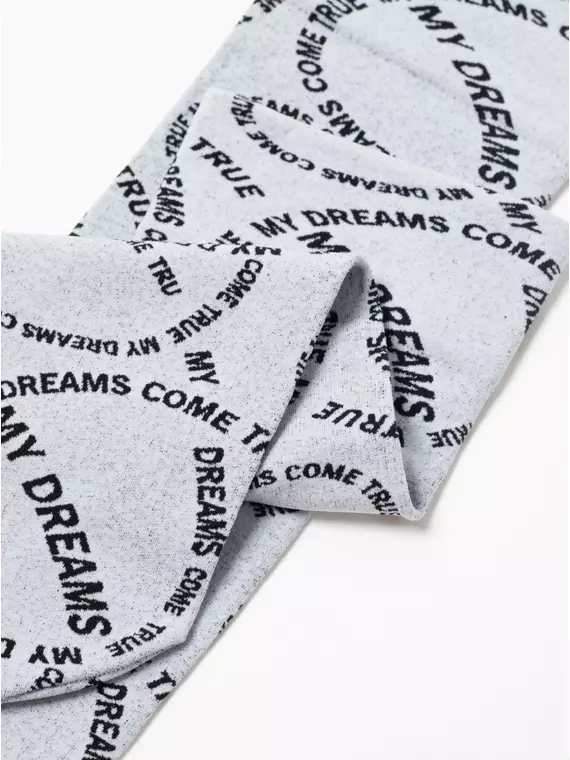 Плотные женские носки с вывязанным рисунком «my dreams» conte fantasy 23с-80сп nero-bianco, 23С-80СП, 36-39 (23-25), CONTE ELEGANT,  - 6