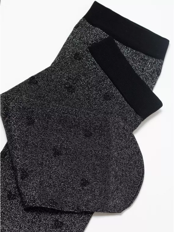 Носки женские с объемными рисунками «hearts» conte fantasy 23с-109сп silver-nero, 23С-109СП, 36-39 (23-25), CONTE ELEGANT,  - 6