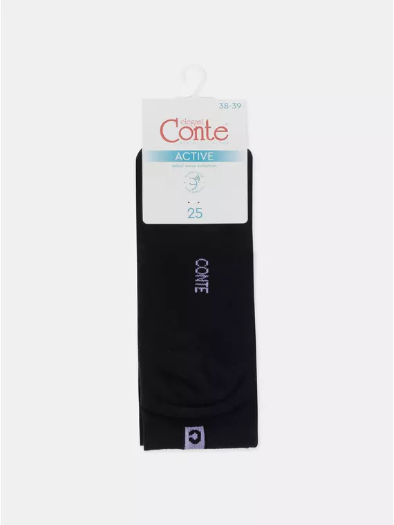 Носки женские хлопковые active (короткие, махр. стопа) 571 черный, 16С-92СП, 36-38 (23-25), CONTE ELEGANT,  - 9