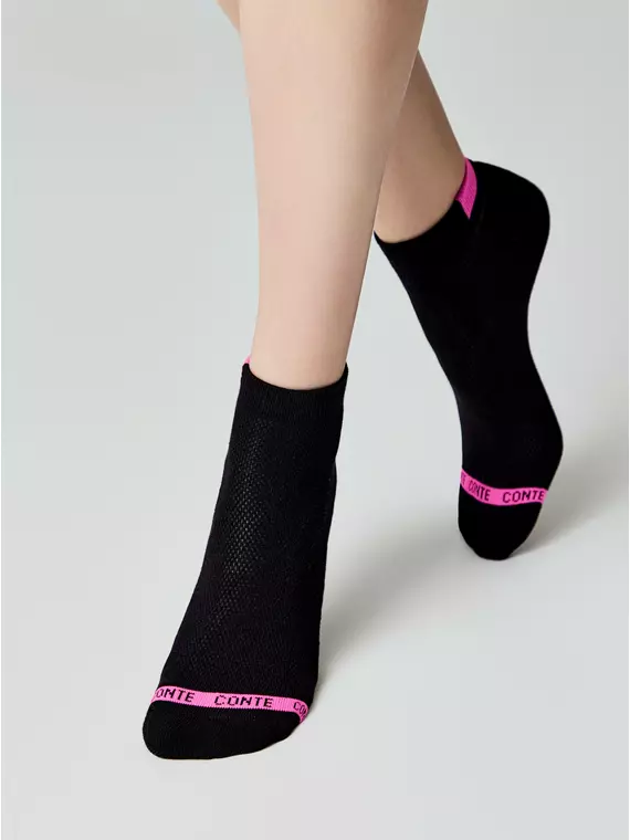 Носки женские короткие хлопковые active (махровая стопа) 573 черный, 16С-92СП, 39-41 (25-27), CONTE ELEGANT,  - 2