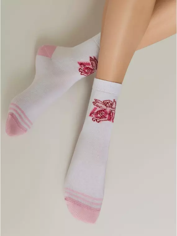 Носки женские хлопковые esli 579 белый, 23С-138СПЕ, 36-39 (23-25), ESLI,  - 2