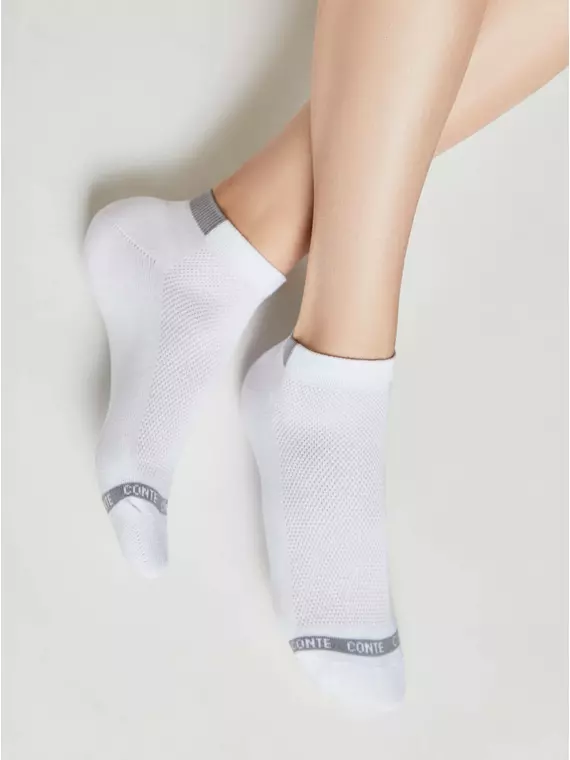Носки женские короткие хлопковые active (махровая стопа) 573 белый, 16С-92СП, 36-37 (23), CONTE ELEGANT,  - 3