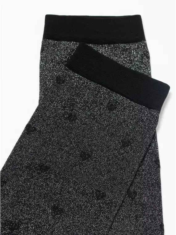 Носки женские с объемными рисунками «hearts» conte fantasy 23с-109сп silver-nero, 23С-109СП, 36-39 (23-25), CONTE ELEGANT,  - 5