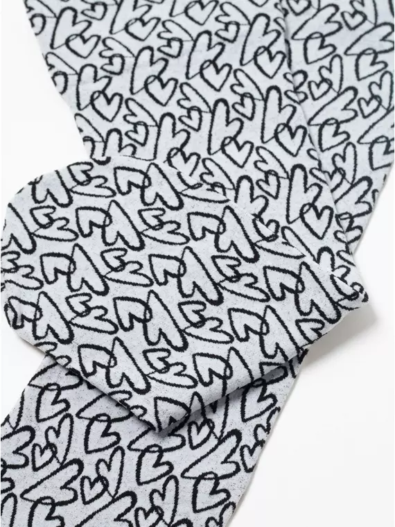 Плотные женские носки с вывязанным рисунком «сердечки» conte fantasy 23с-84сп nero-bianco, 23С-84СП, 36-39 (23-25), CONTE ELEGANT,  - 6