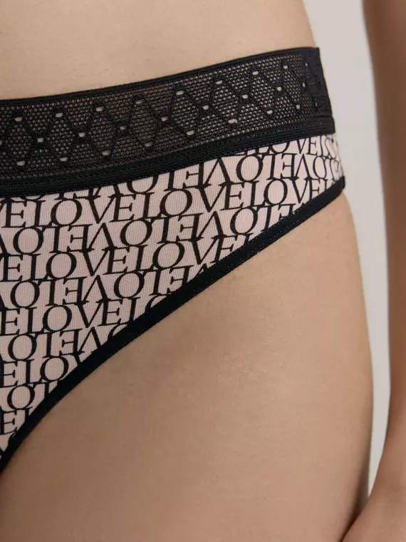 Трусы женские mix&match lb 2511 pink-black love, 22С-2524ТСП, 90/XS, CONTE ELEGANT,  - 2