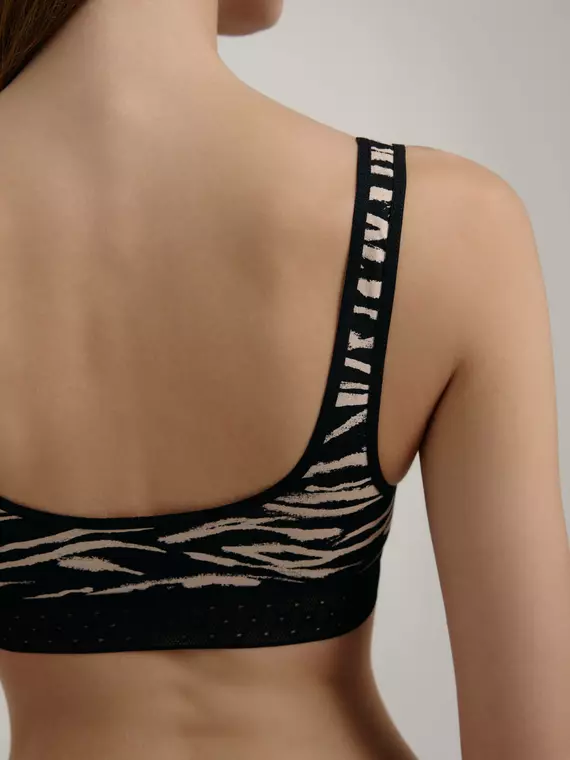 Бюстье женское mix&match lbe 2506 latte-black zebra, 22С-2519ТСП, 170-84/XS, CONTE ELEGANT,  - 2