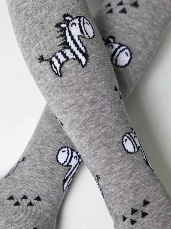 Детские колготки conte-kids tip-top 673 серый, 4С-02СП, 104-110 (16), CONTE-KIDS,  - 3