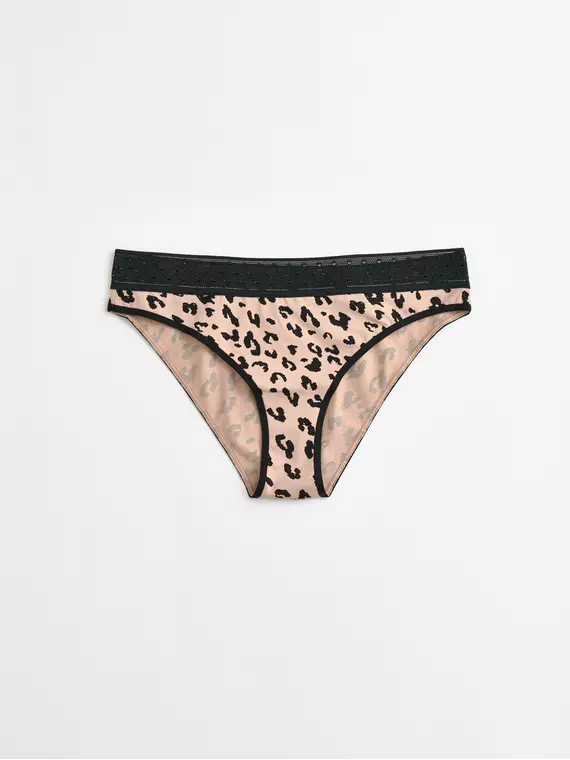 Трусы женские mix&match lb 2511 beige-black leo, 22С-2524ТСП, 90/XS, CONTE ELEGANT,  - 4