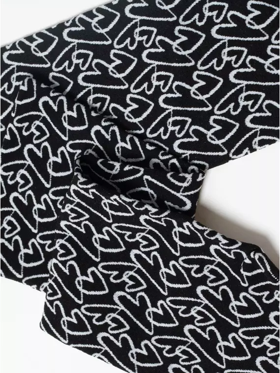 Плотные женские носки с рисунками «love» conte fantasy 23с-83сп nero-bianco, 23С-83СП, 36-39 (23-25), CONTE ELEGANT,  - 5