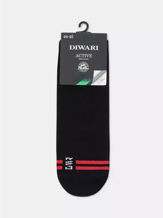 Носки мужские (короткие) diwari active 195 черный, 23С-85СП, 40-41 (25), DIWARI,  - 3