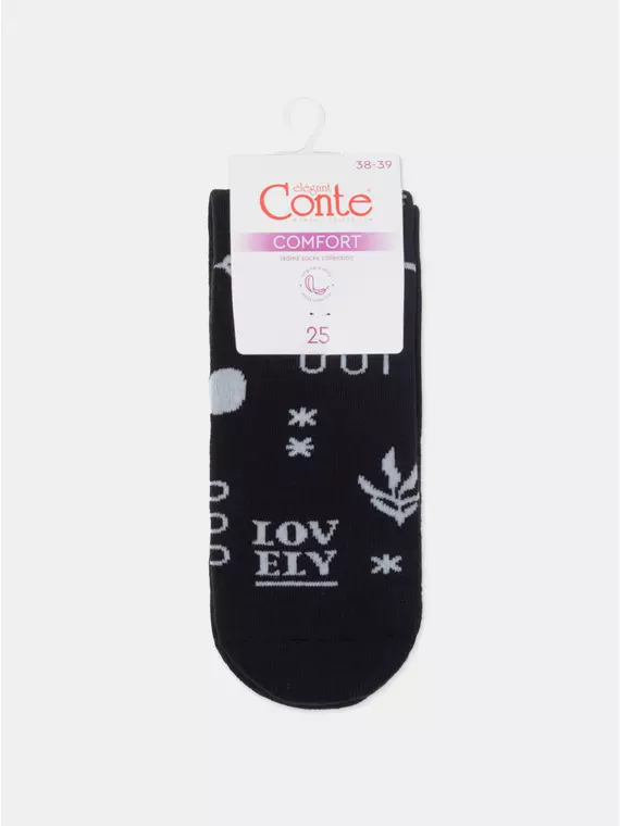 Теплые женские носки conte (махровые) comfort 567 черный, 7С-47СП, 36-37 (23), CONTE ELEGANT,  - 6