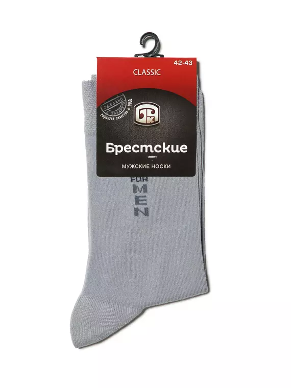 Носки мужские (средней длины) classic 2122 брестские 001 св.серый, 14С2122-Д38, 40-41 (25), БРЕСТСКИЕ,  - 2