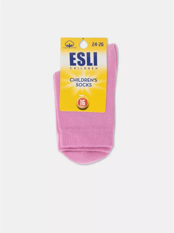 Носки детские (однотонные) esli 000 мальва, 19С-142СПЕ, 16, ESLI,  - 3