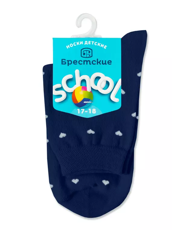 Носки детские с рисунком school 3081 брестские 009 т.синий, 14С3081, 21-22, БРЕСТСКИЕ,  - 2