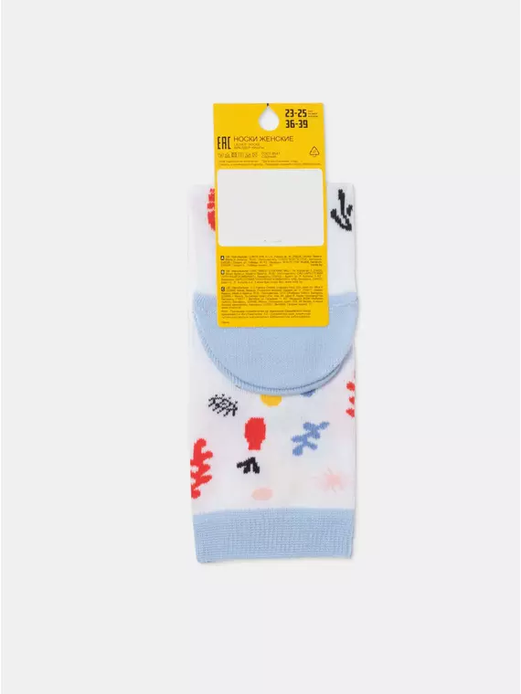 Носки женские хлопковые esli 577 белый, 23С-138СПЕ, 36-39 (23-25), ESLI,  - 9