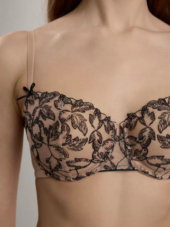 Бюстгальтер балконет с мягкой чашкой, на каркасах nostalgie tb6157 нюд, 22С-0028КСП, 70B, CONTE ELEGANT,  - 3