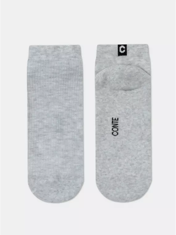 Носки женские хлопковые active (короткие, махр. стопа) 571 светло-серый, 16С-92СП, 36-38 (23-25), CONTE ELEGANT,  - 4