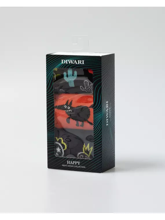 Набор мужских носков diwari happy (3 пары) 783 ассорти, 17С-151СП, 42-43 (27), DIWARI,  - 1