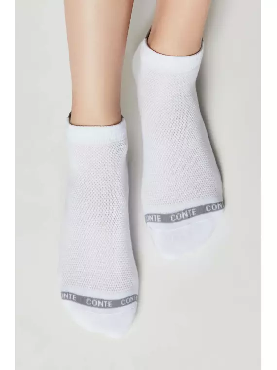 Носки женские короткие хлопковые active (махровая стопа) 573 белый, 16С-92СП, 36-37 (23), CONTE ELEGANT,  - 2