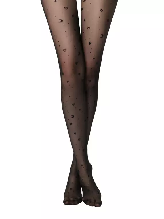 Колготки c рисунками conte moon nero, 23С-67СП, 5, CONTE ELEGANT,  - 2