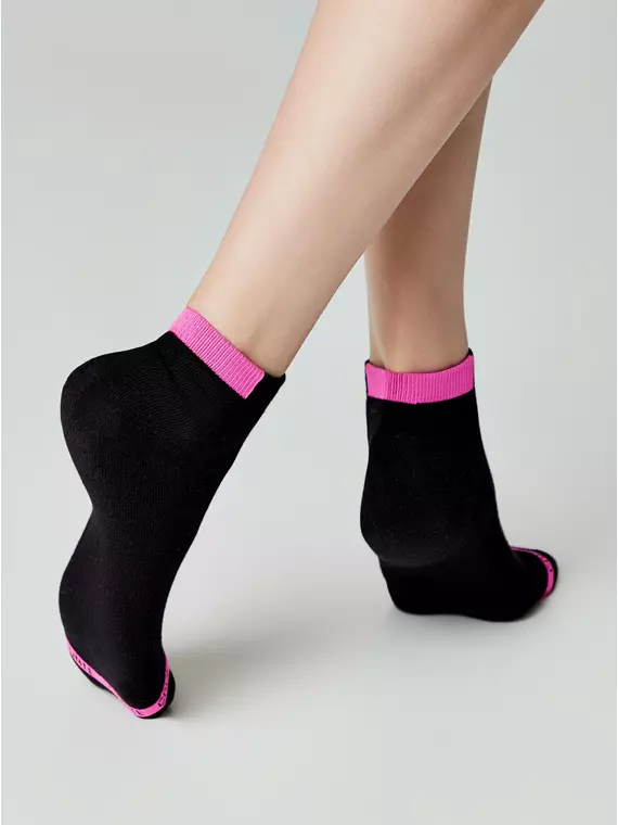 Носки женские короткие хлопковые active (махровая стопа) 573 черный, 16С-92СП, 39-41 (25-27), CONTE ELEGANT,  - 3