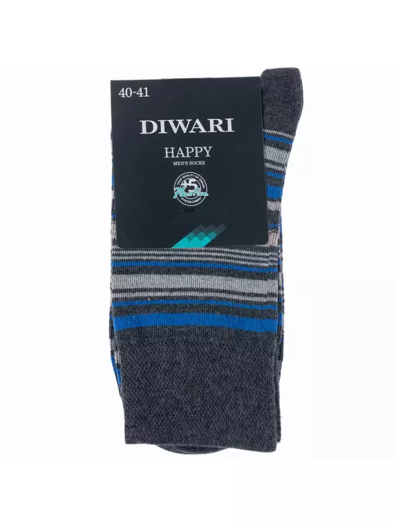 Носки мужские diwari happy 034 темно-серый-синий, 15С-23СП, 44-45 (29), DIWARI,  - 2