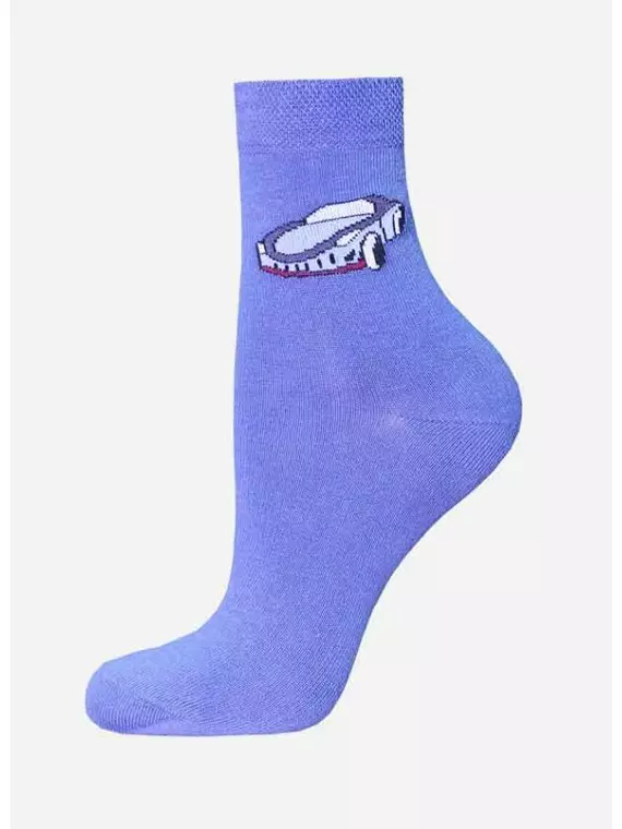 Носки детские с рисунком school 3081 брестские 430 джинс, 14С3081, 17-18, БРЕСТСКИЕ,  - 1