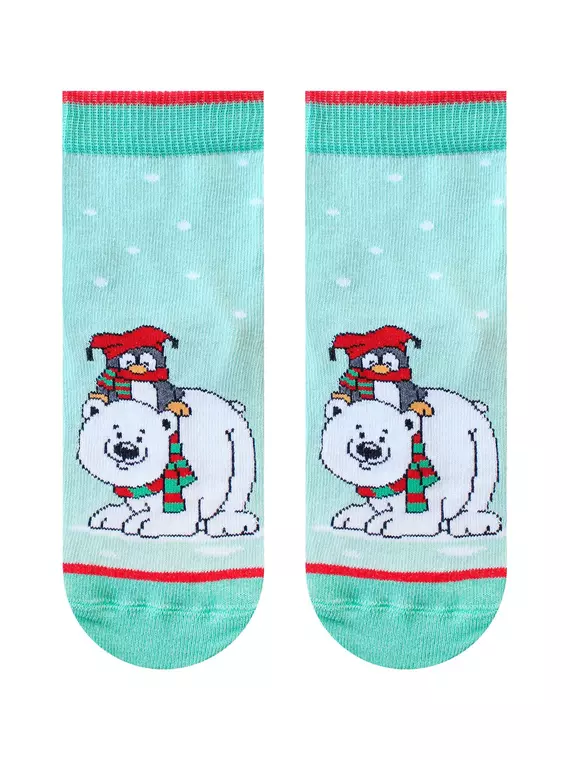 Носки детские (новый год) school 3079 брестские 8004 мятный, 20С3079, 19-20, БРЕСТСКИЕ,  - 2