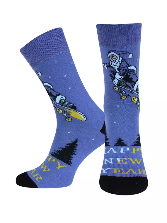 Носки мужские (новый год) classic 2146 брестские 480 василек, 20С2146, 40-41 (25), БРЕСТСКИЕ,  - 1