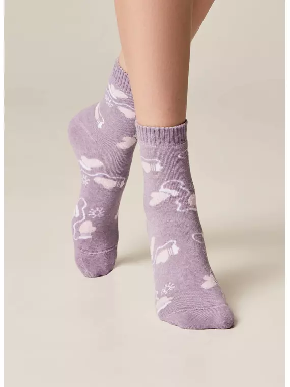 Носки женские махровые arctic 1408 брестские 601 бл.сиреневый меланж, 15С1408, 36-37 (23), БРЕСТСКИЕ,  - 1