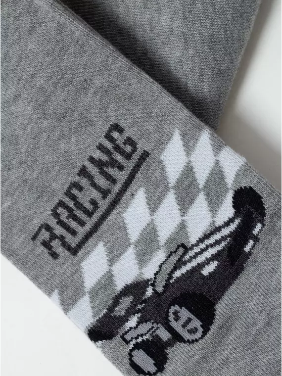 Колготки детские хлопковые tip-top 670 серый, 4С-03СП, 104-110 (16), CONTE-KIDS,  - 6