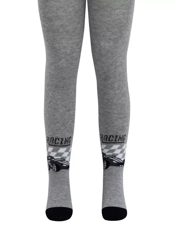 Колготки детские хлопковые tip-top 670 серый, 4С-03СП, 104-110 (16), CONTE-KIDS,  - 3