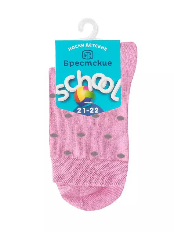 Носки детские с рисунком school 3081 брестские 048 бл.розовый, 14С3081, 21-22, БРЕСТСКИЕ,  - 2