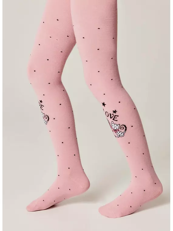 Колготки детские (рисунок) school​ 3280 брестские 1010 пудра, 14С3280, 128-134 (20), БРЕСТСКИЕ,  - 3