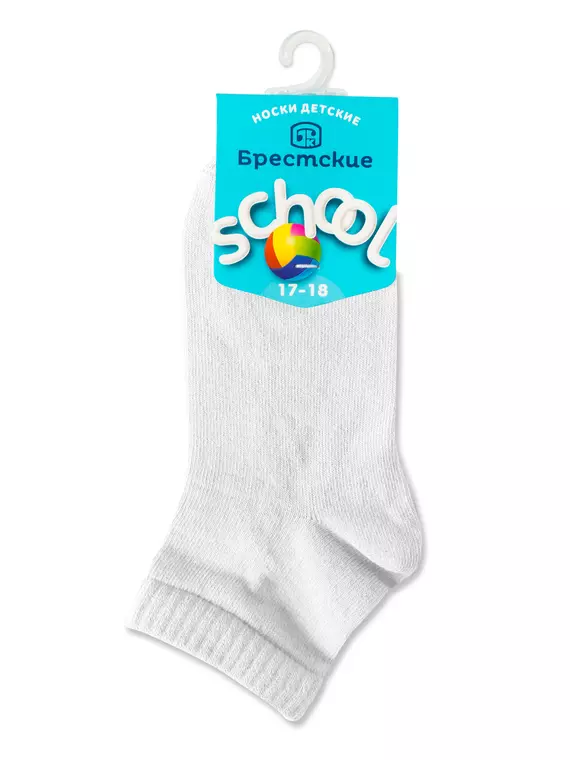 Носки детские однотонные school 3085 брестские 000 белый, 15С3085, 21-22, БРЕСТСКИЕ,  - 2